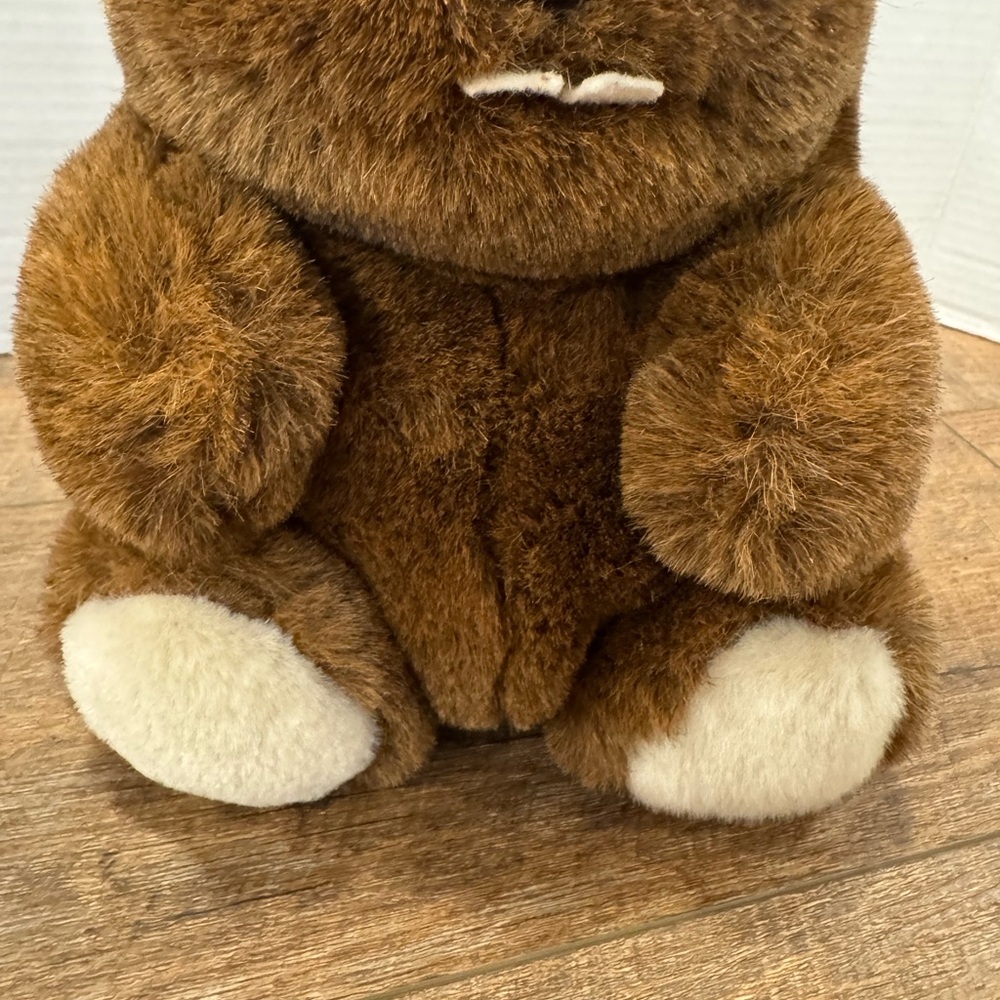 Plush Brown Beaver Stuffed Animal 10” Tall - Picture 4 of 10